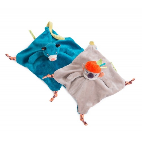Moulin Roty Cuddle cloth koala y pantera Dans la jungle